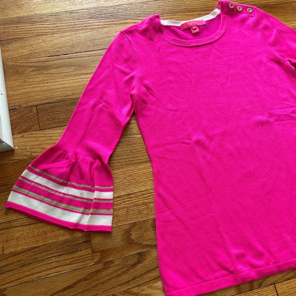 Lilly Pulitzer Pink Callee Sweater Size Small - Picture 2 of 9